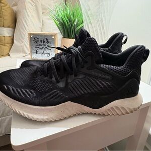 Adidas Alphabounce Black and White Running Shoes